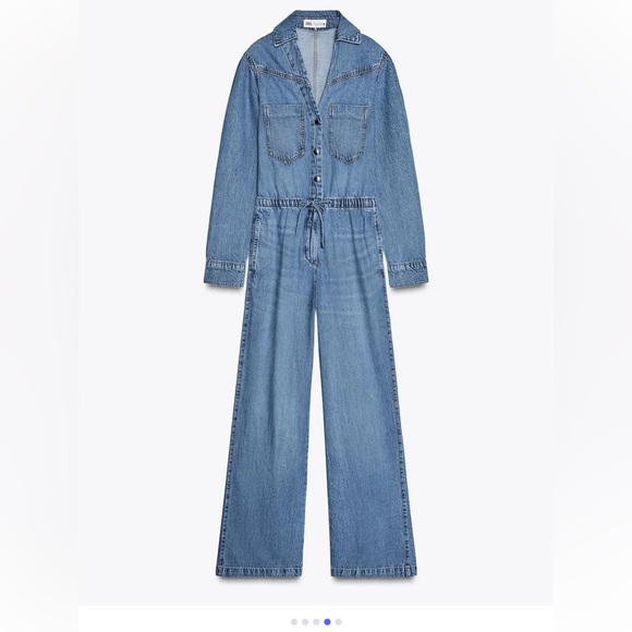 Zara Denim - Zara Women's Light Blue Denim Overalls